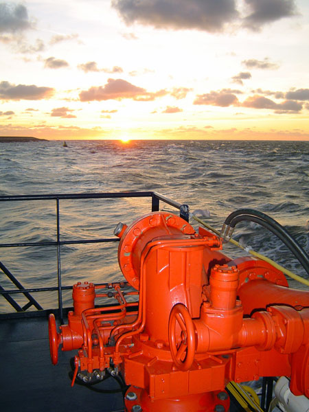 zonsondergang op de RPA16